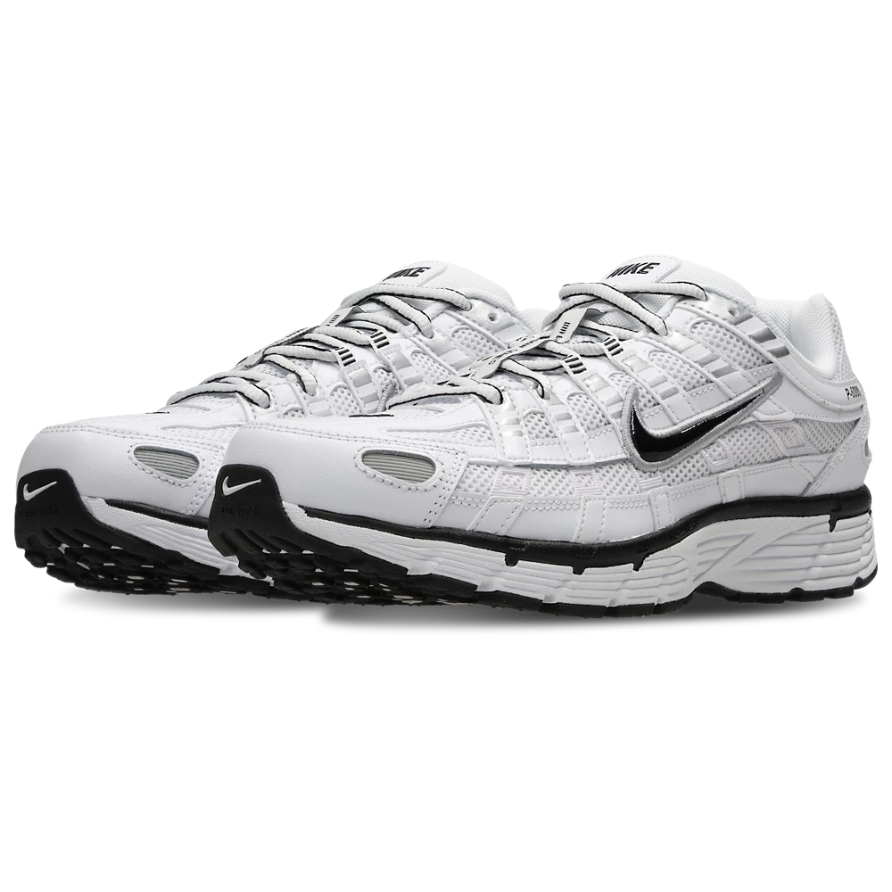 Nike P-6000 White-Black-Metallic Silver