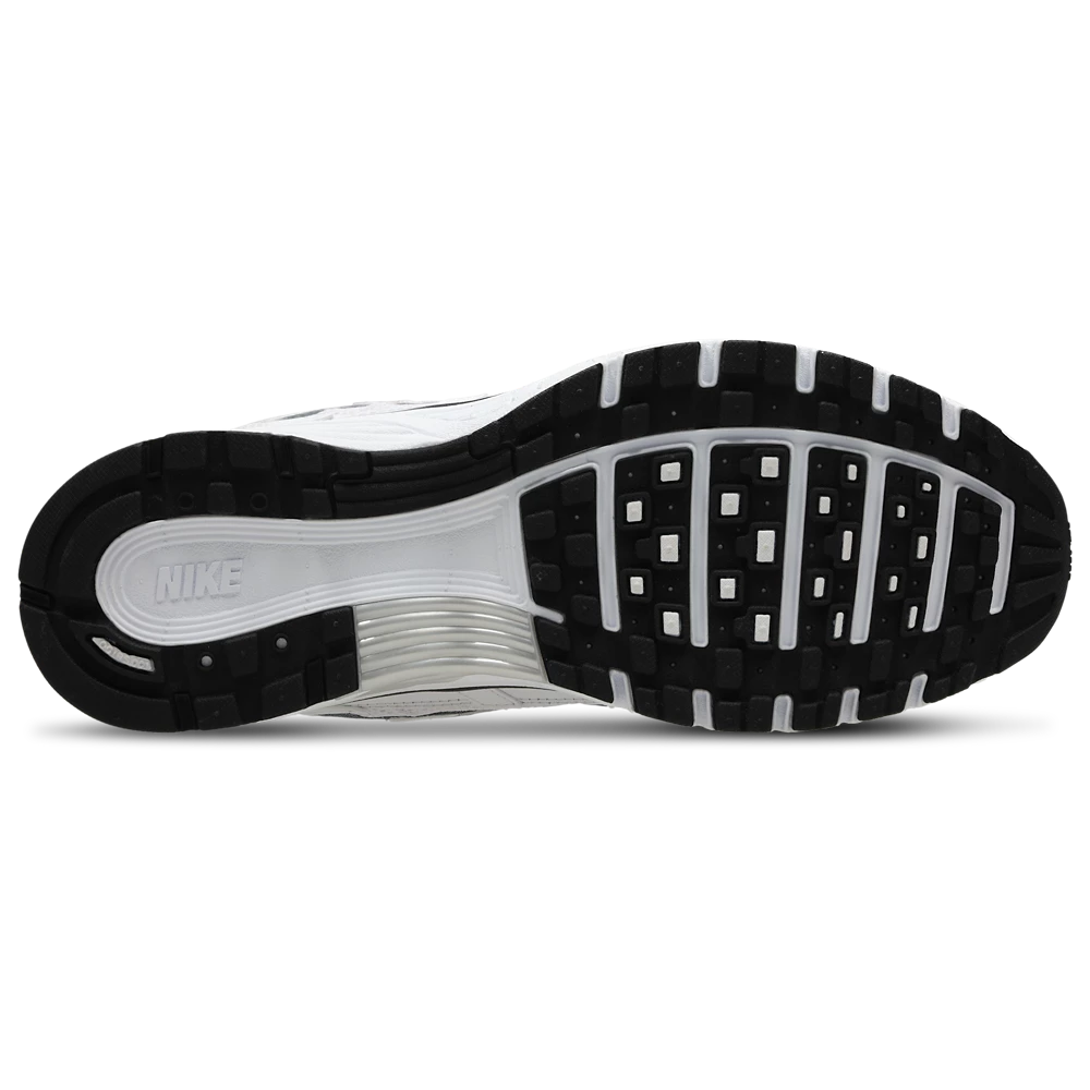 Nike P-6000 White-Black-Metallic Silver