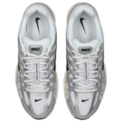 Nike P-6000 White-Black-Mtlc Silver